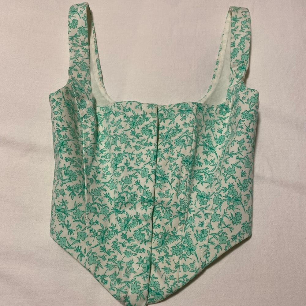 Zara floral corset top